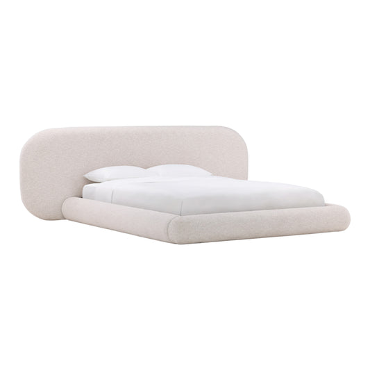 Lucianaine Bed - Basketweave Boucle Fabric - Kaia Snow