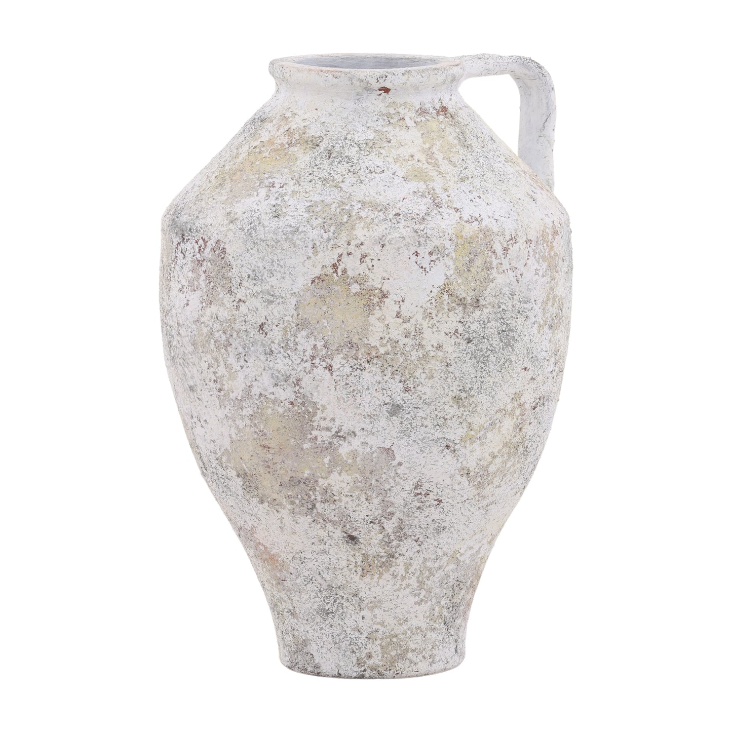 Sylviaette Home Decor - Terracotta - White Distressed
