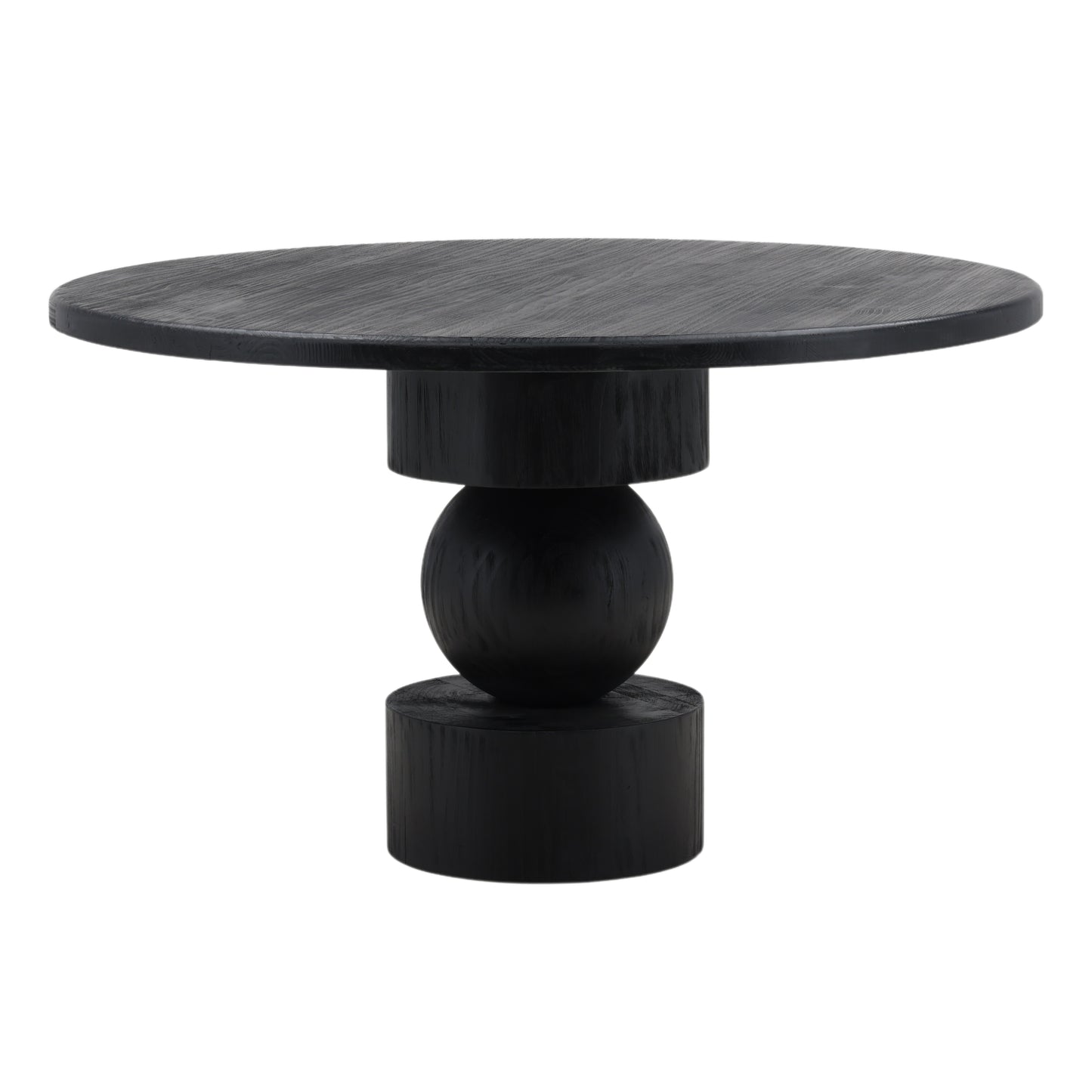 Rosalinda Dining Table - Reclaimed Pine Wood - Matte Black