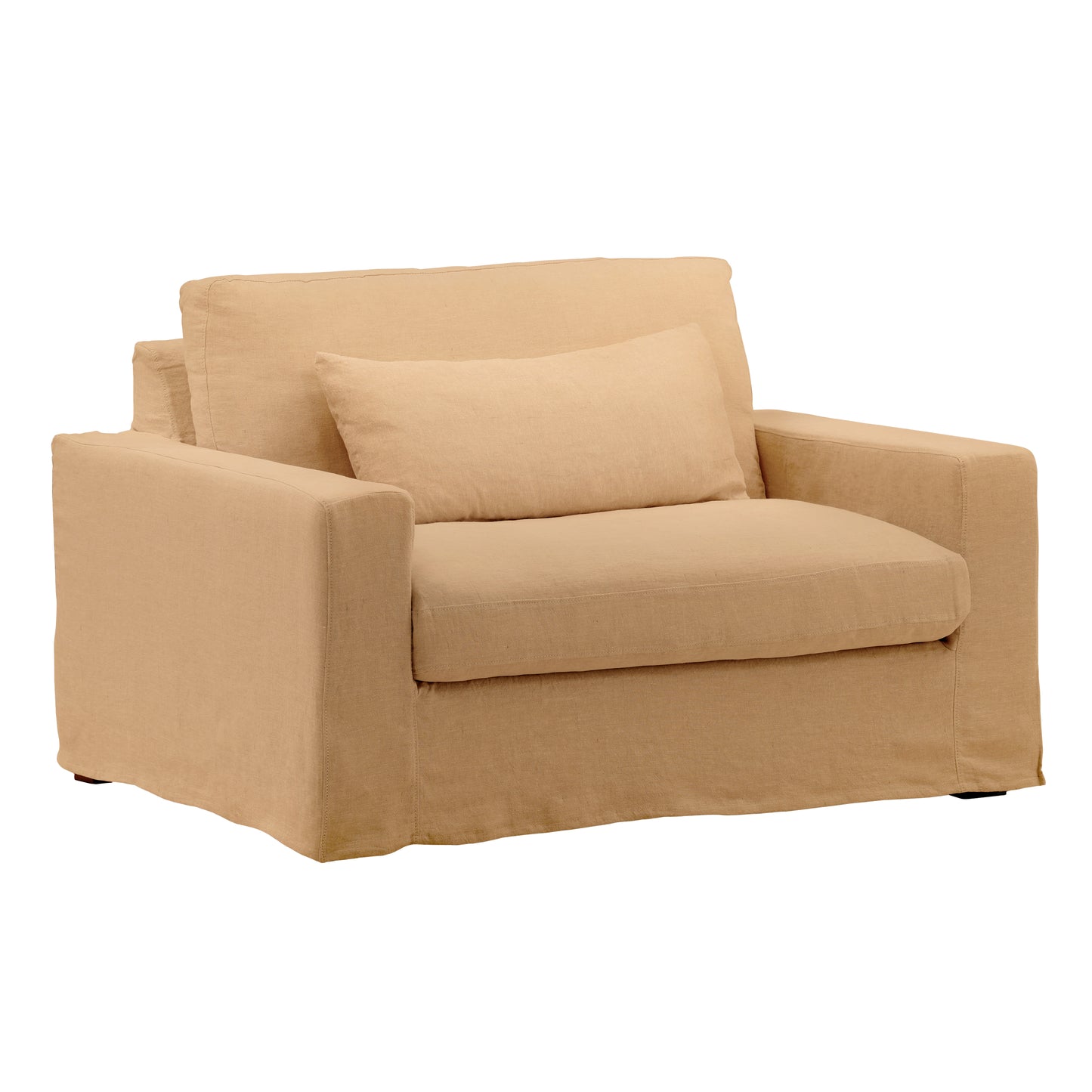 Annalisaus Slipcover Collection - Slipcover - 100% Linen Performance Fabric - Easton Wheat