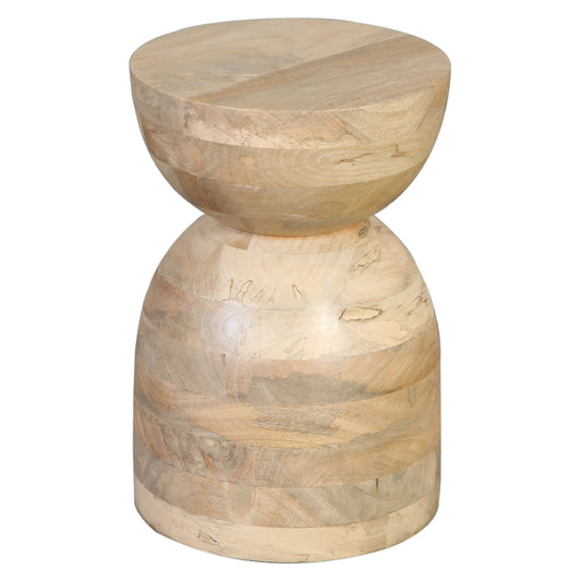 Ambrose End Table - Mango Wood - Natural Wash