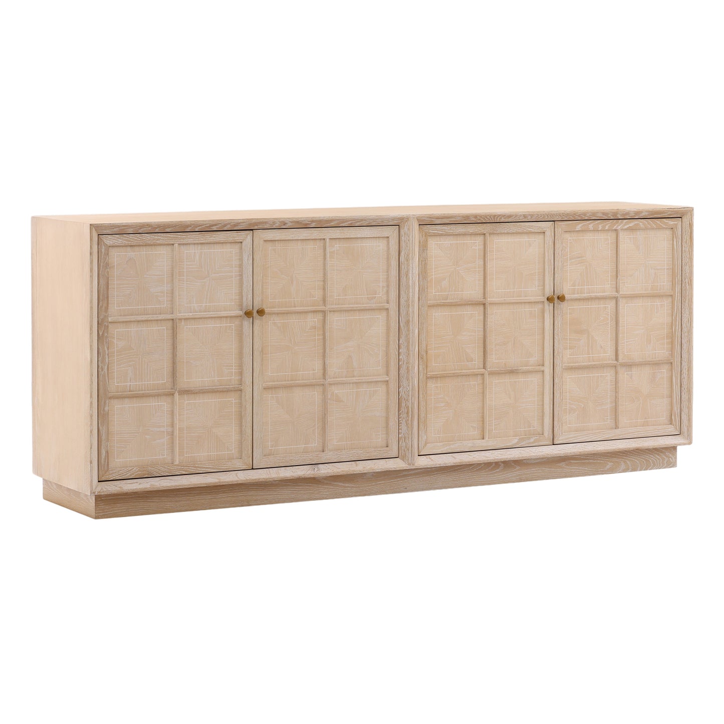 Marcellus Sideboards and Media Stand - Oak Wood - Light Natural