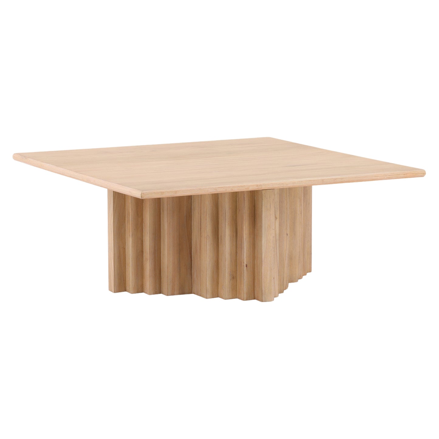 Evangeline Coffee Table - Rubber Wood and Oak Veneer - Natural