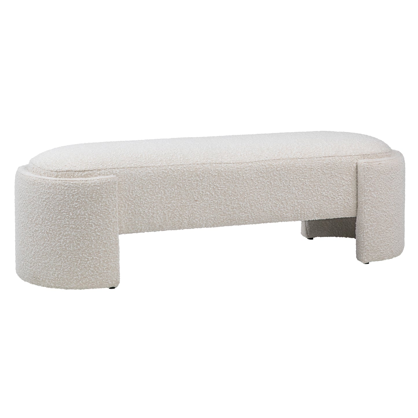Genevieveo Benche - Boucle Upholstery - Off White