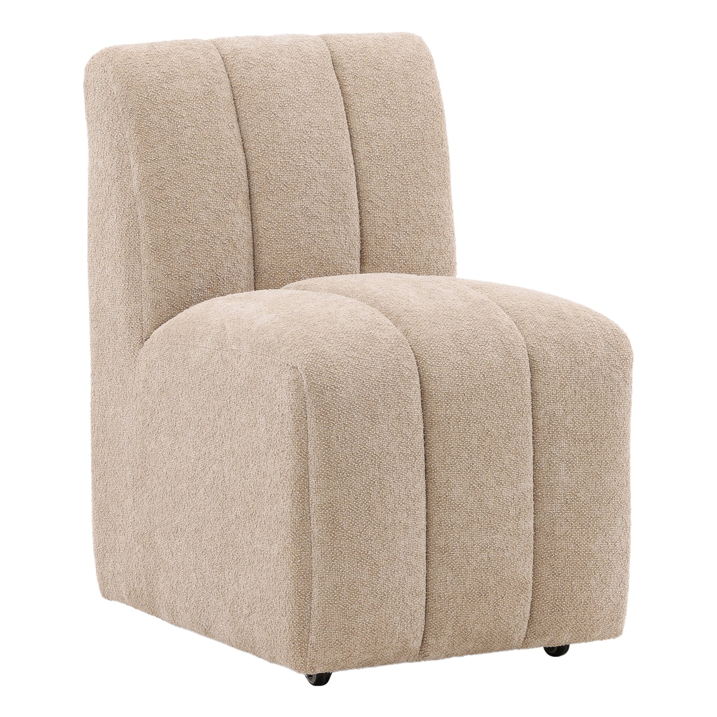 Celestee Dining Chair - Polyester Upholstery - Charlotte Camel