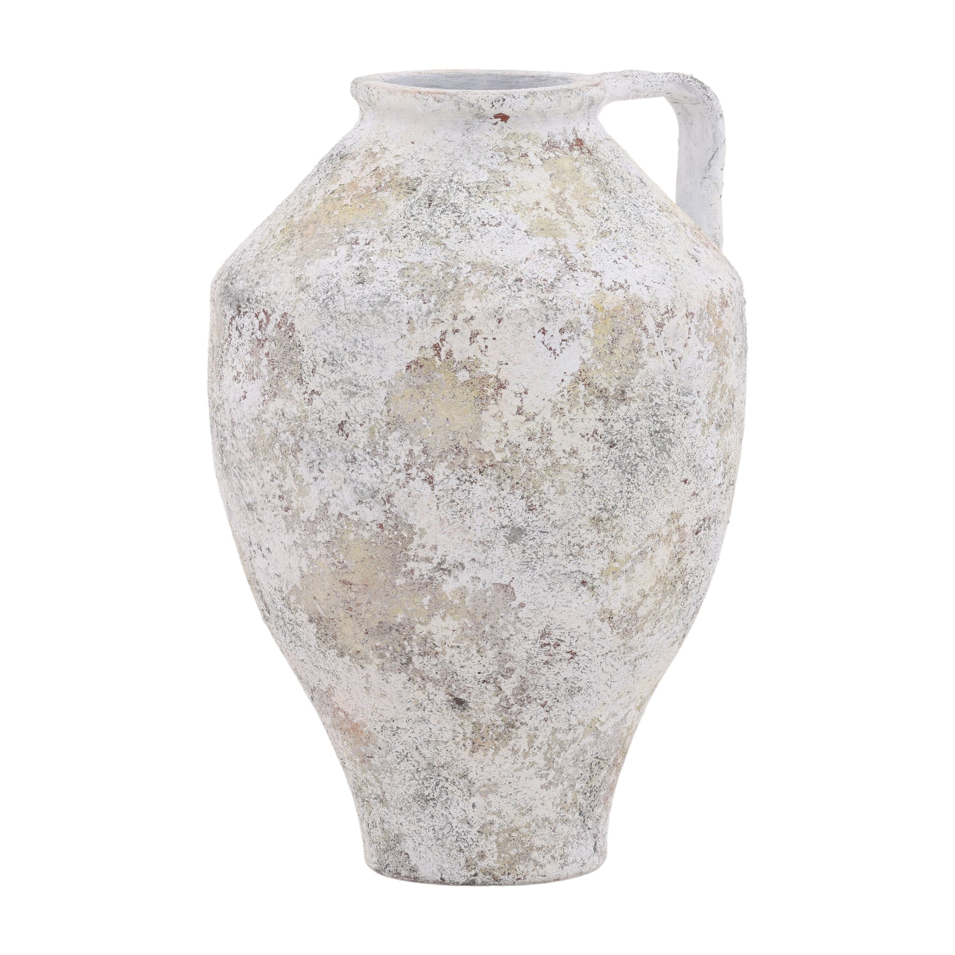 Sylviaette Home Decor - Terracotta - White Distressed