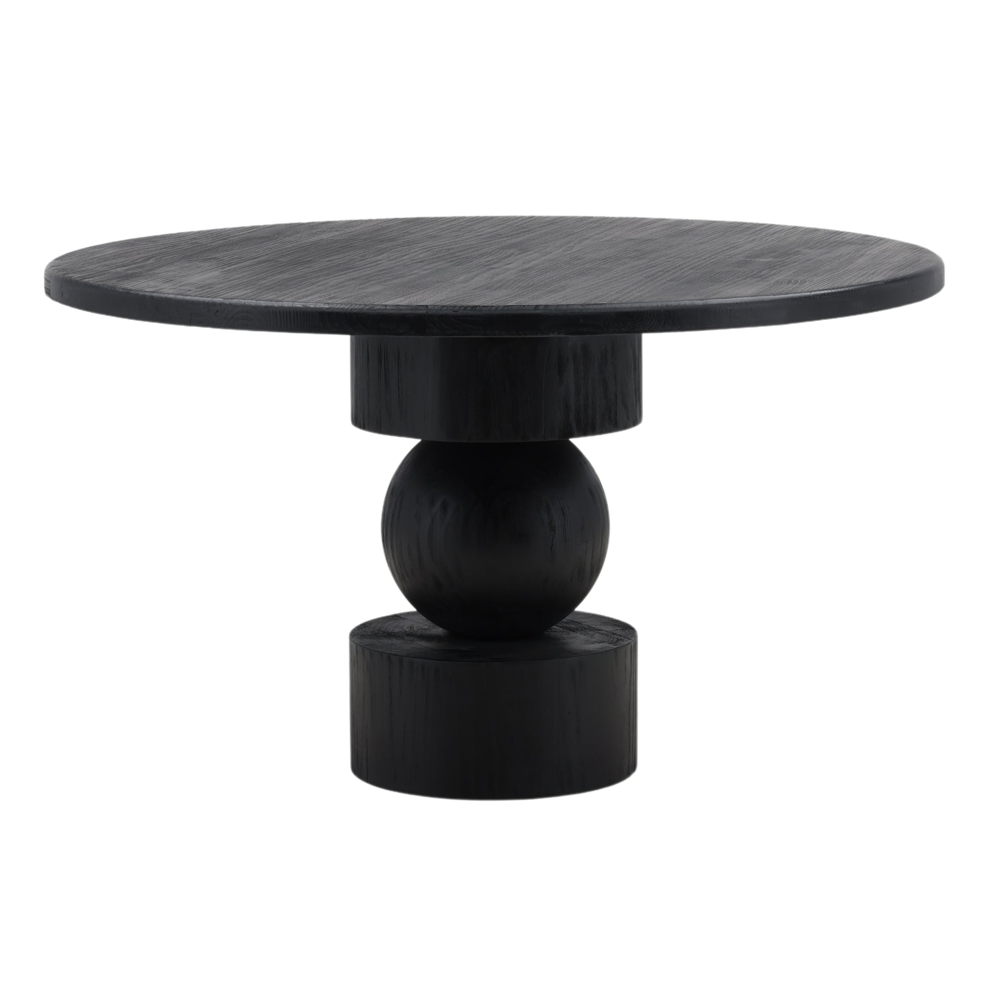 Rosalinda Dining Table - Reclaimed Pine Wood - Matte Black