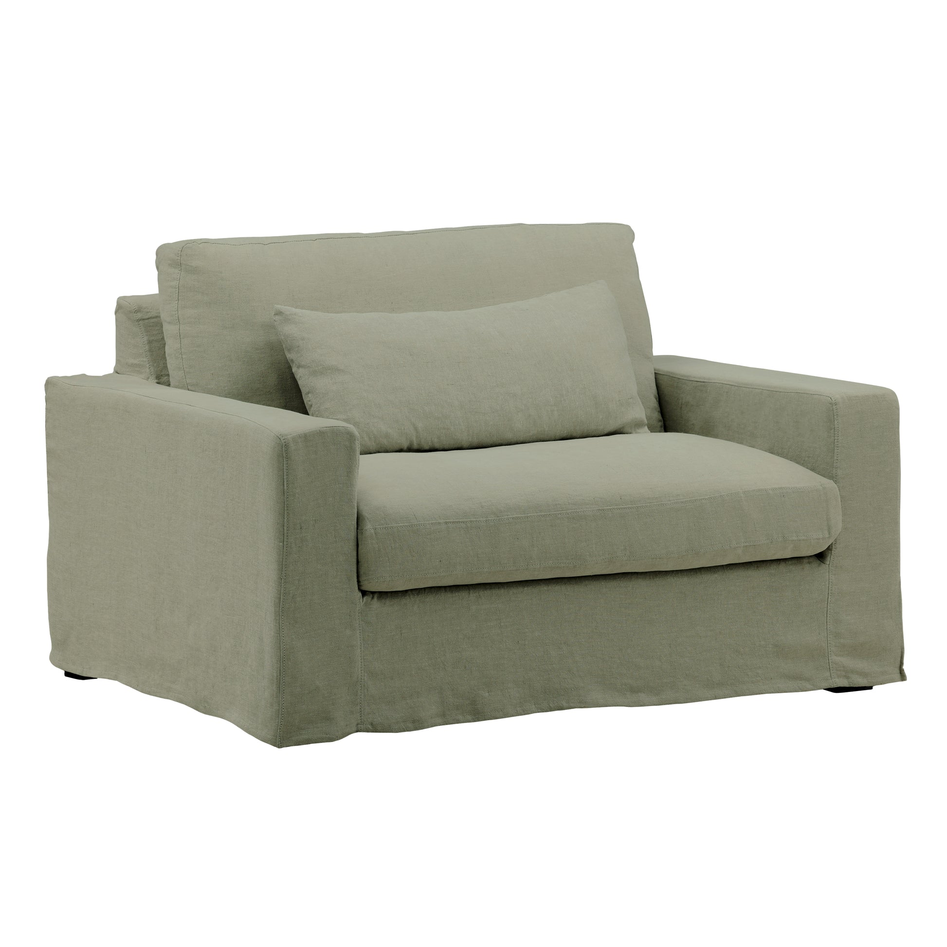 Marcelluse Slipcover Collection - Slipcover - 100% Linen Performance Fabric - Easton Forest
