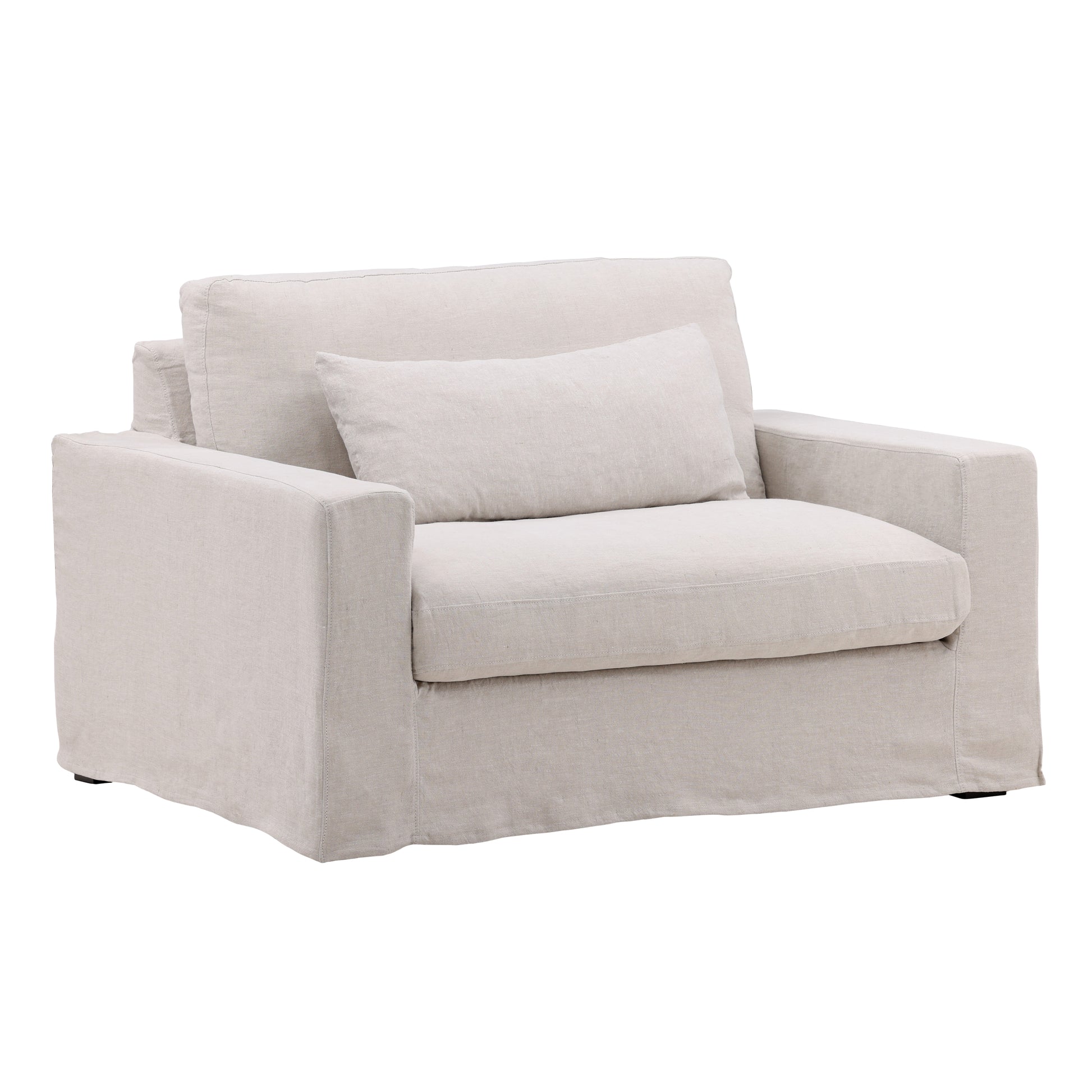 Seraphinae Slipcover Collection - Slipcover - 100% Linen Performance Fabric - Easton Natural