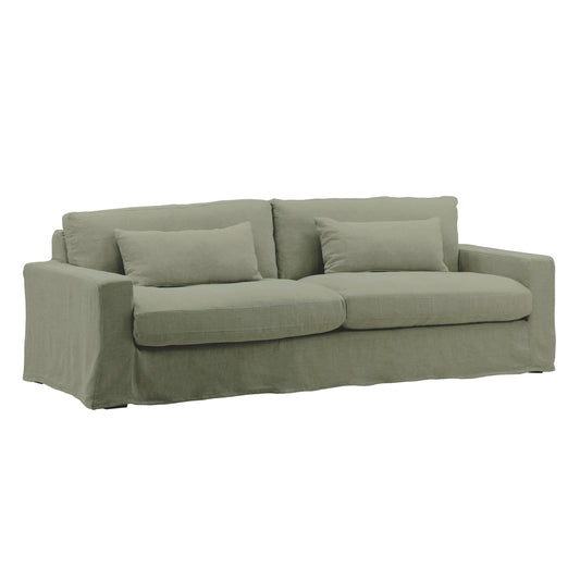 Annalisaa Slipcover Collection - Slipcover - 100% Linen Performance Fabric - Easton Forest