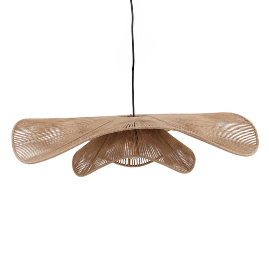 Leonorao Hanging Light - Jute Rope and Iron - Natural